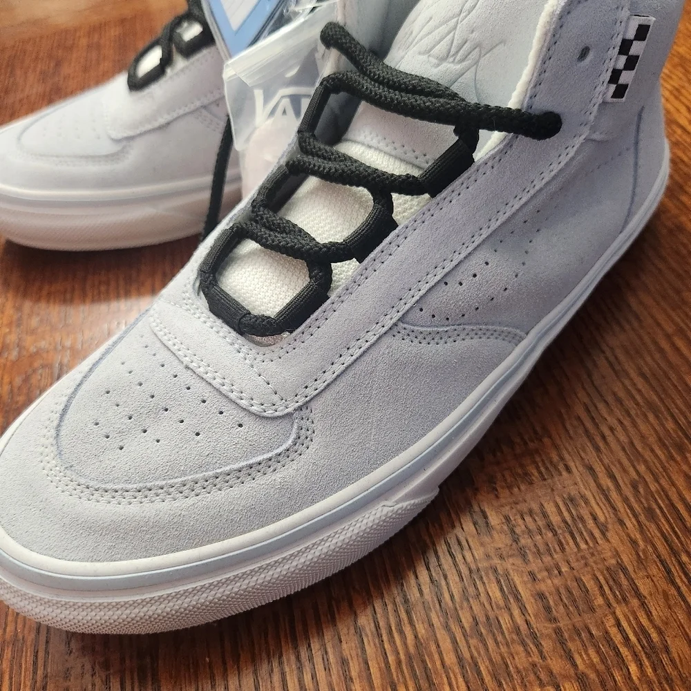 Vans OTW Skateboard showa Mens 10.5 Sky Blue Hi Top Lace Up Sneakers New